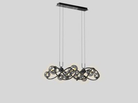 AVIANO LIGHTING 7014-1405 NANCY Modern Függesztett Lámpa Fekete, Füstös G9 IP20