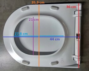 Cersanit City Oval, antibakteriális SLIM hőre lágyuló WC-ülőke, fehér, K98-0146