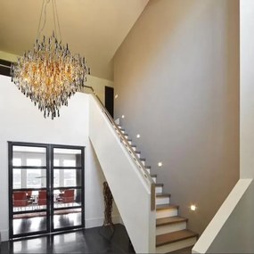 Kristály csillár zsinóron 12xG9/40W/230V arany