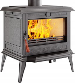 Kecske öntöttvas szabadonálló kályha öntöttvas kályha 12,3kW kandalló Athena fa