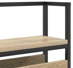 Tároló fejtámla polcokkal tárolóval sonoma tölgy 100 cm Faanyag