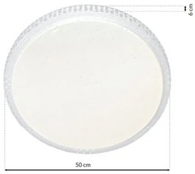 LED Szabályozható mennyezeti lámpa CRUZ távirányítóval 1xLED/66W/230V 3300lm