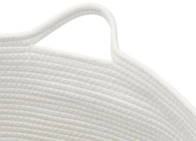 barna-fehér pamut szennyeskosár Ø55 x 36 cm