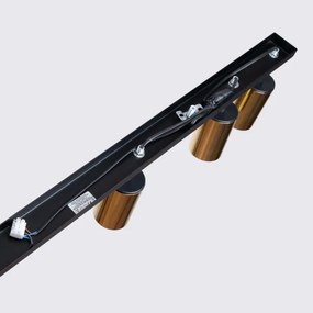 Sollux SL.1388 - Spotlámpa WINX 6xGU10/10W/230V fekete/arany