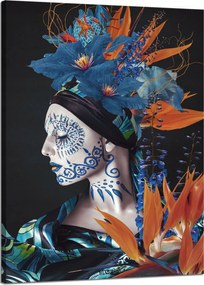 Vászonkép Festett Nő Természet 50x70 cm