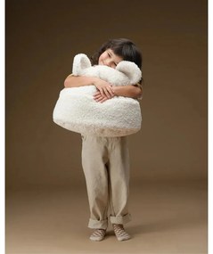 Krémszínű buklé párna gyerek kanapéhoz Teddy Pouch – Wigiwama