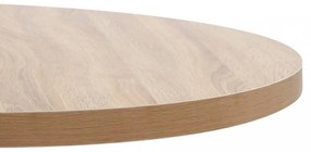 világosbarna MDF bisztróasztal 80 cm