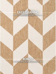 Krémszínű-natúr színű kültéri-beltéri szőnyeg 160x230 cm Haringey Terrick – Ted Baker