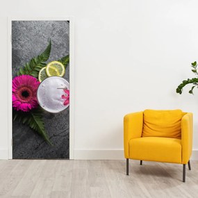 Fotótapéta ajtóra - Éjszaka Bangkokban (95x205cm)