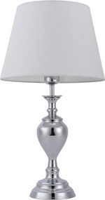 Italux modern asztali lámpa etien fehér króm itxtb-7730-1