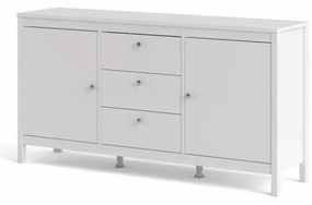 Tvilum Fehér tálalószekrény 3 fiókkal SALOMO