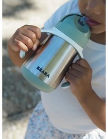 Beaba - Hőszigetelt pohár szívószállal 250 ml zöld