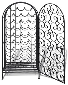 Fém bortartó állvány 35 palackhoz