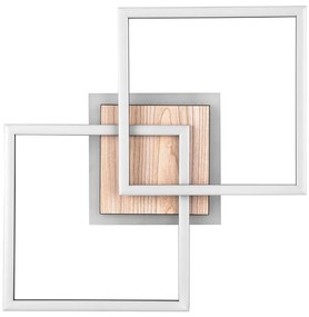 Fekete-barna LED szabályozható mennyezeti lámpa 28x57 cm Giro – Trio