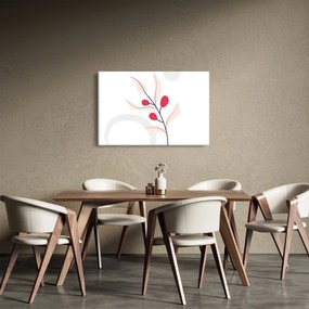 Kép - Rózsaszín virágos absztrakció N⁰3 (90x60 cm)