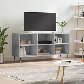 Betonszürke szerelt fa TV-szekrény 103,5x30x50 cm
