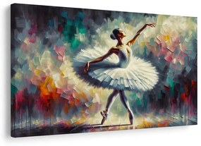 Kép balerina fehér ruhában