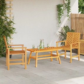 3 részes Kerti Lounge Szett Tömör Fa Akác