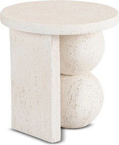 Modern dohányzóasztal RICO 45,5 cm, krémbézs