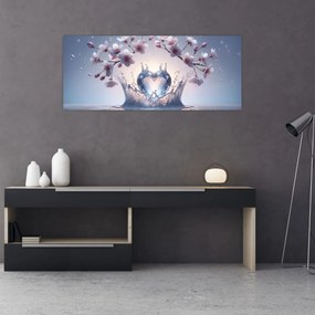 Kép - Gyémánt szív (120x50 cm)