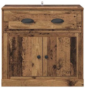 Magasfiú fiókkal Öreg fa 70 x 35,5 x 67,5 cm Faanyag