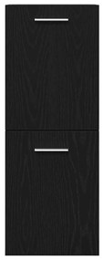 Fürdőszoba Bútor Szett 4 pcs Fekete tölgy 91 x 39.5 x 46 cm