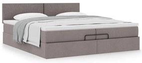 Ottomán ágykeret matraccal tópszín 200x200 cm anyaggal