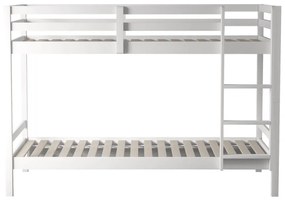 Gyerek emeletes ágy 90 cm Invocato (fehér) (ágyráccsal). 1116361