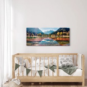 Kép - Jasna-tó, Gozd Martuljek, Júliai-Alpok, Szlovénia (120x50 cm)