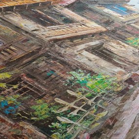 Fülöp-szigeteki falu képe, Ázsia (70x50 cm)