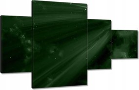 Vászonkép 130x80 Palackzöld Kozmosz