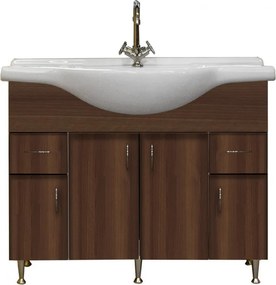 &amp;nbsp;Bianca Plus 105 alsó szekrény mosdóval, aida dió színben