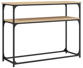 sonoma tölgy színű szerelt fa dohányzóasztal 100x35,5x75 cm