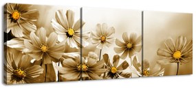 Gario Vászonkép Virágos szépség - 3 részes Méretek: 90 x 30 cm
