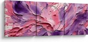 Kép - Romantikus absztrakció (órával) (90x30 cm)