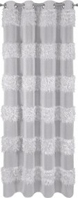 Függöny készre szerelve Margaret 140x250 ezüst keresztirányú csíkos tolltartó