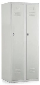 Fém szekrény, 60 x 50 x 150 cm, csavaros zár, szürke - ral 7035
