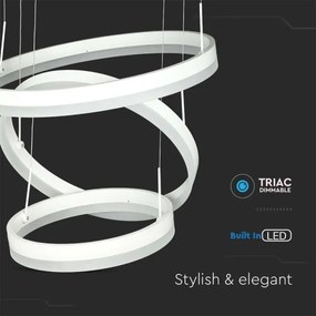 LED dimmelhető csillár zsinóron LED/86W/230V 3000K fehér