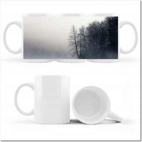 Fényképes bögre Ködös erdő Tél