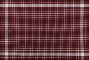 10 részes pamut kéztörlő szett 45 × 65 cm, bordó-fehér