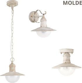 BRILAGI - Kültéri függeszték MOLDE 1xE27/60W IP44 fehér/patina
