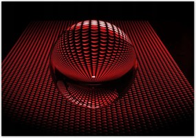 Poszterek 100x70 Piros gömb Disco