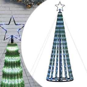 vidaXL kék LED karácsonyfa 275 LED 180 cm