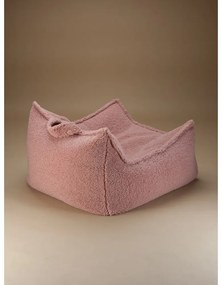 Rózsaszín buklé gyerek babzsákfotel Chair – Wigiwama