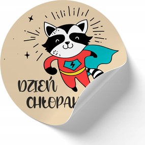 Kerek matricák fiúnapra öntapadós különböző méretek A82