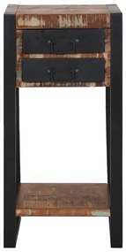 telefon állvány színes 40x40x80 cm tömör fa újrahasznosított