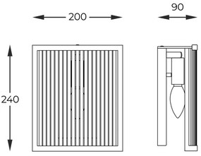 Zuma Line W0528-01A-V6AC - Fali lámpa SERGIO 1xE14/60W/230V arany