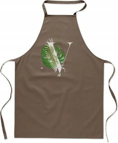 Konyhai Kötény Bézs V Betűvel Vegan Victoria Vanessa FA_405_b