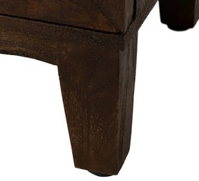 Barna mangófa tálalószekrény 80x100x40 cm Ravi – Ixia