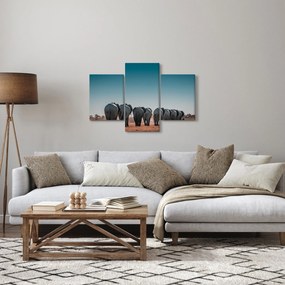 Kép - Elefántok indulása (90x60 cm)